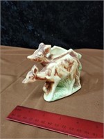 Nature deers small McCoy planter approx 3 inches