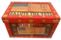 Pops Casey Folk Art Patriotic Trunk