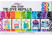 30Pcs Tulip One-Step Tie-Dye Kit Refills, Rainbow