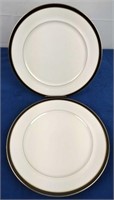 Mikasa Black Tie 10.75" Dinner Plates (2)