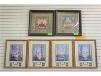 (4) DUCKS UNLIMITED PRINTS FRAMED 25" X 20" AND (2