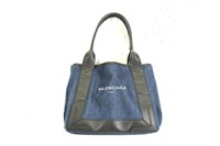 Balenciaga Blue/Black Navy Cabas Bag