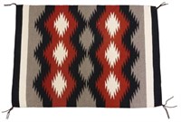 NAVAJO SINGLE SADDLE BLANKET, 2'10" X 2'1"