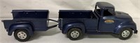 Tonka Step-Side Pick-Up Truck and Utility Trailer