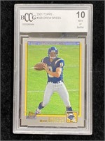 2001 Topps Drew Brees RC BCCG 10
