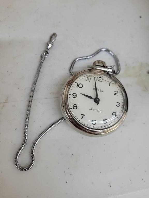 Westclox Bullseye pocket watch