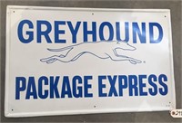 "Greyhound Package Express" Metal Sign
