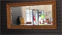 Lovely gold frame mirror.  Measures approximately