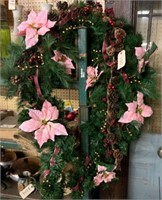 Wreath with Poinsettia