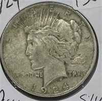 1924 Peace Silver Dollar