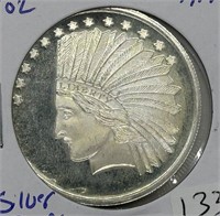 Vintage Silver .999 1oz Indian Head