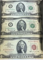 Three $2 Notes