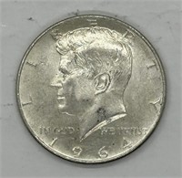 1964 Kennedy Silver Half Dollar GEM BU