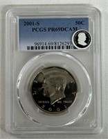 2001-S GRADED KENNEDY HALF DOLLAR