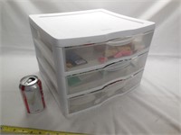 3-Drawer Storage Bin w/Crafts