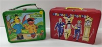 2 Vintage Lunch Boxes Incl Sesame Street &
