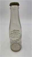 Vintage Grapette glass bottle w/ metal cap