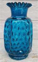 Fenton Glass Jamestown Pinch Dot Optic Vase