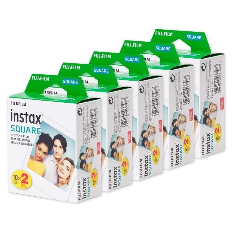 Fujifilm Instax Square Film, White Multi-Pack (pac