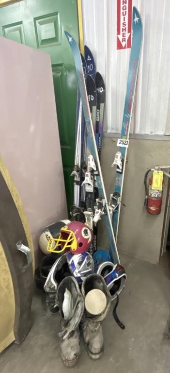 Asmt of Skis, Boots, Motorcycle Helmets, etc