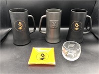 Playboy Bunny Steins, Ashtray and Wine Glass
