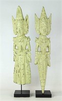 Asian Carved Figures Pair