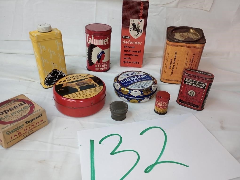 VINTAGE TINS AND MORE