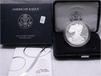 2008 PROOF SILVER EAGLE W BOX PAPERS