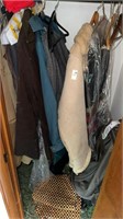 Contents of closet coats etc
