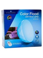 Atmospheres Color Flood LED Glow Lamp w/Remote - D