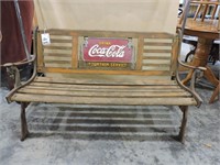 Vintage Coca Cola Advertising Bench