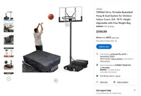 E9059  VIRNAZ 44" Basketball Hoop, 4.8 - 10 Ft.