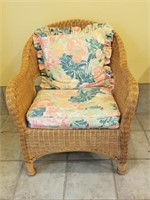 Rattan Chair w/ Cushions