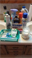 VARIETY OF CLEANING SUPPLIES- MOUTH WASH- DENTAL