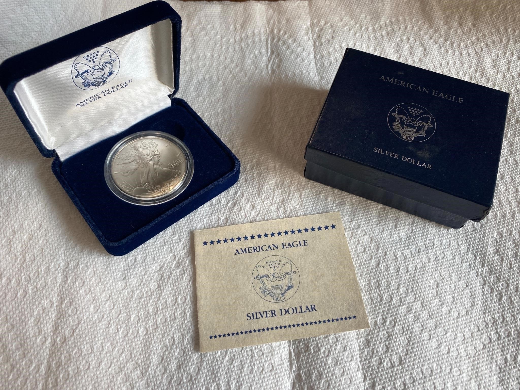 1991 American Silver Eagle Dollar