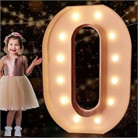 NEW Pooqla 3FT Marquee Light Up Number "0"