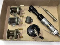 FISHING REELS, HAND SCALE, C-PNEUMATIC WRENCH