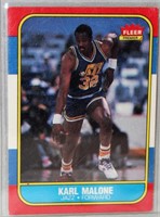 1986 Fleer Karl Malone Basketball Card