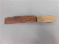 Hunting Knife With Leather Sheath - 16" Long