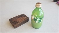 Vintage Unopened 7 UP and Wood Box