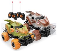 2 Mini Toy Dinosaur RC Cars