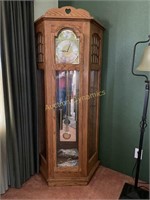 Custom Grandfather Clock w/ Curio Shelves on sides