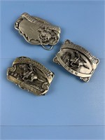 3X LIMITED EDITION PONY EXPRESS BELT BUCKELS