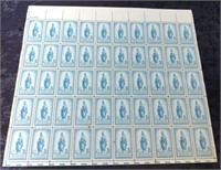 1950 STATUE OF FREEDOM 3 CENT STAMP SHEET
