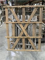 Pieces of wood fencing measure 41 x 49 x 1 in a