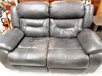 FAUX LEATHER ELECTRIC RECLINING SOFA