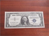 Uncirculated 1957 Blue Seal US $1 Silver Certifica