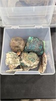 BOX OF ROCKS & MINERALS