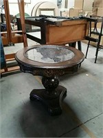 Round marble table lamp table