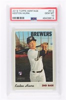 GRADED KESTON HIURA BASEBALL CARD